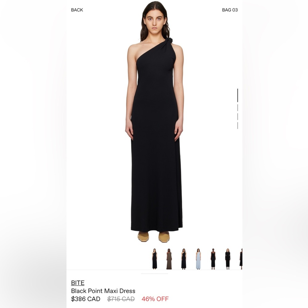 SSENSE BITE Black Maxi Dress